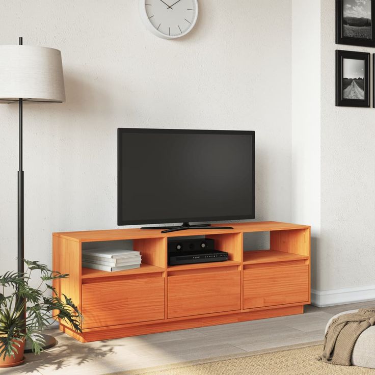 Wooden Tv Stand with Storage
