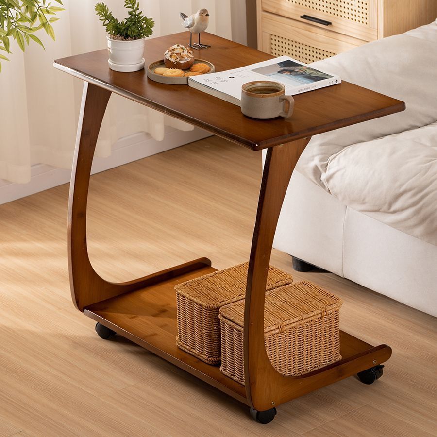 Wooden Trolley Coffe Table