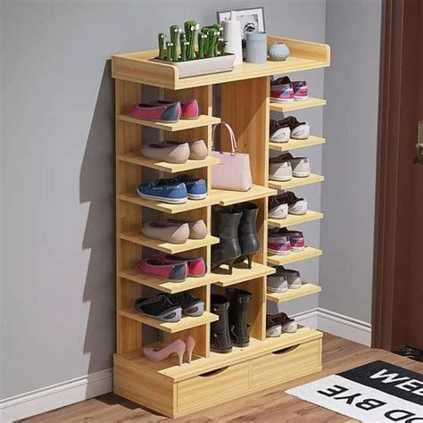 Large Multi Tier Wooden Shoe Rack