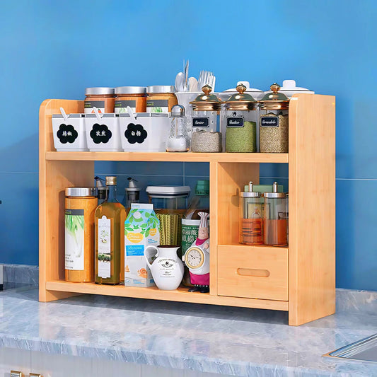 Stylish Wooden Kitchen Organizer