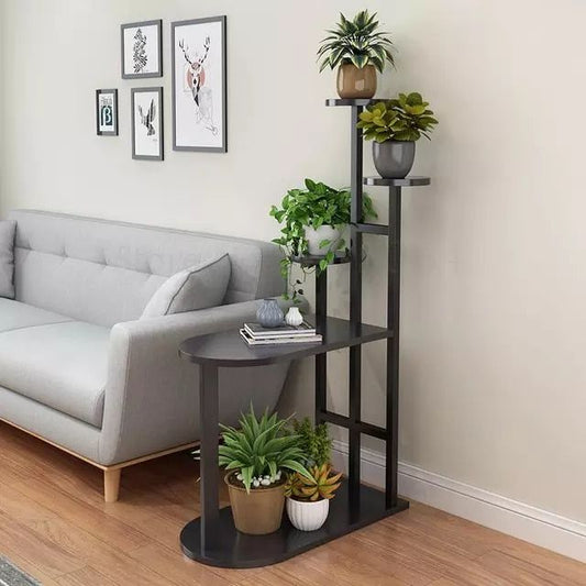 Modern Wooden Plant Stand for Indoor Use